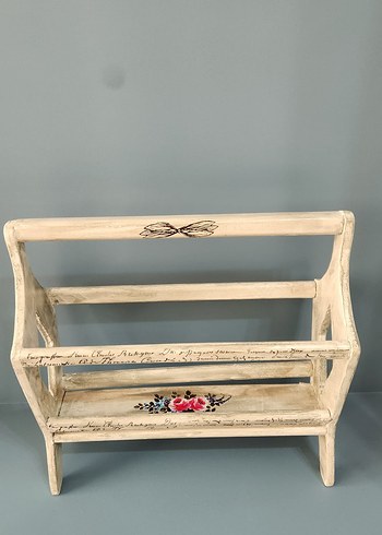 Beyaz antika gazetelik dergilik - Görsel 4