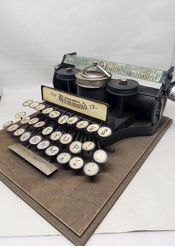 Hammond No.12 Antika Daktilo Dekor - Görsel 5