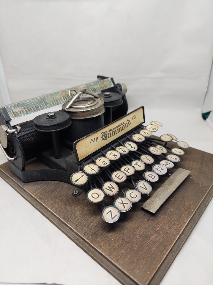 Hammond No.12 Antika Daktilo Dekor - Görsel 3