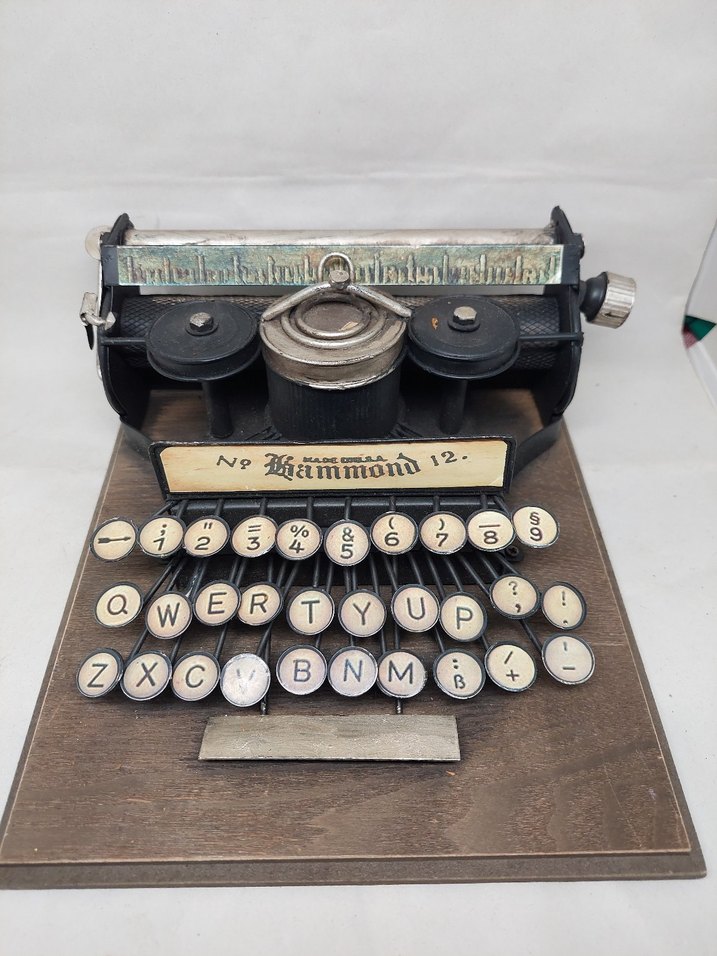 Hammond No.12 Antika Daktilo Dekor - Görsel 4
