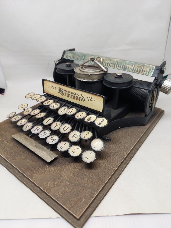 Hammond No.12 Antika Daktilo Dekor - Görsel 5