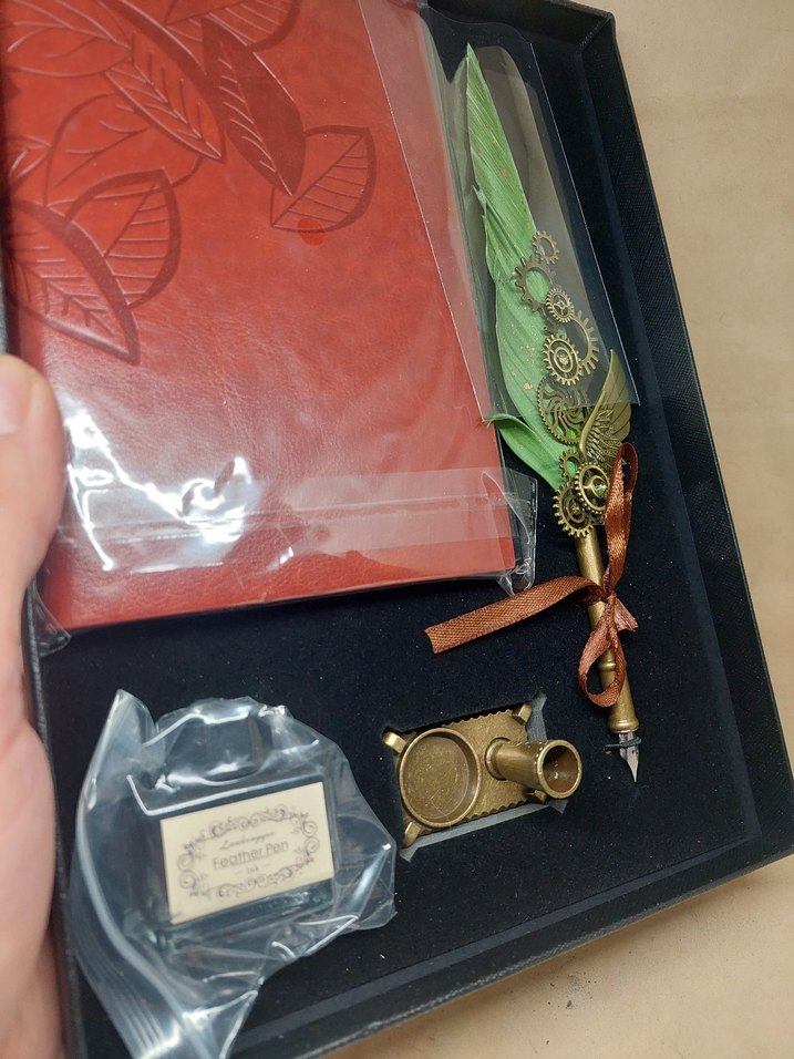 Steampunk Tasarımlı divit hokka seti - Görsel 3