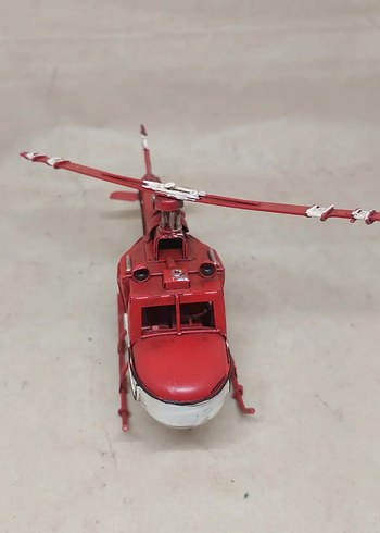 Kırmızı Metal Helikopter - Görsel 6