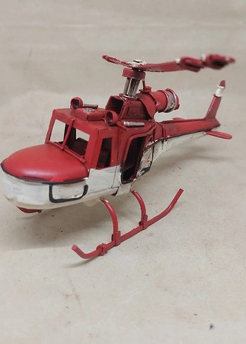 Kırmızı Metal Helikopter - Görsel 4