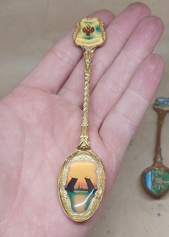 rus hatıra kaşıkları pirinç malzeme - Görsel 2