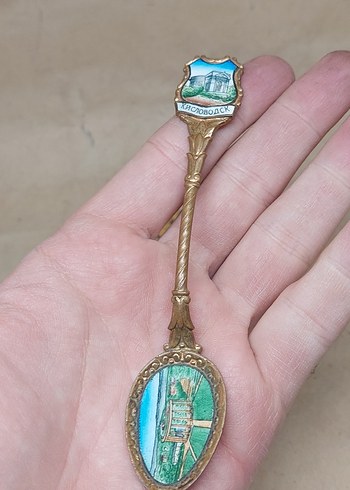 rus hatıra kaşıkları pirinç malzeme - Görsel 5