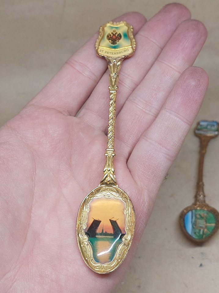 rus hatıra kaşıkları pirinç malzeme - Görsel 2