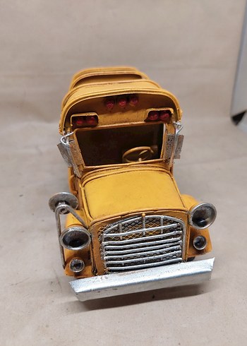 Renkli Sarı vintage Araba - Görsel 2