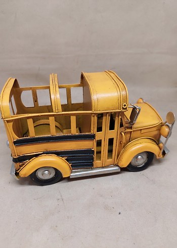 Renkli Sarı vintage Araba - Görsel 4