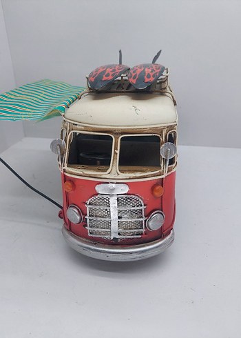 Renkli Kırmızı Karavan Vosvos - Görsel 3