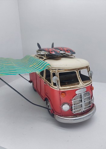 Renkli Kırmızı Karavan Vosvos - Görsel 5