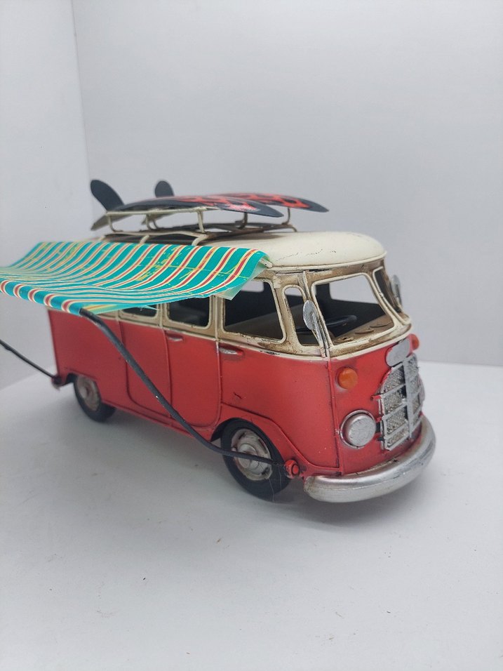 Renkli Kırmızı Karavan Vosvos - Görsel 4