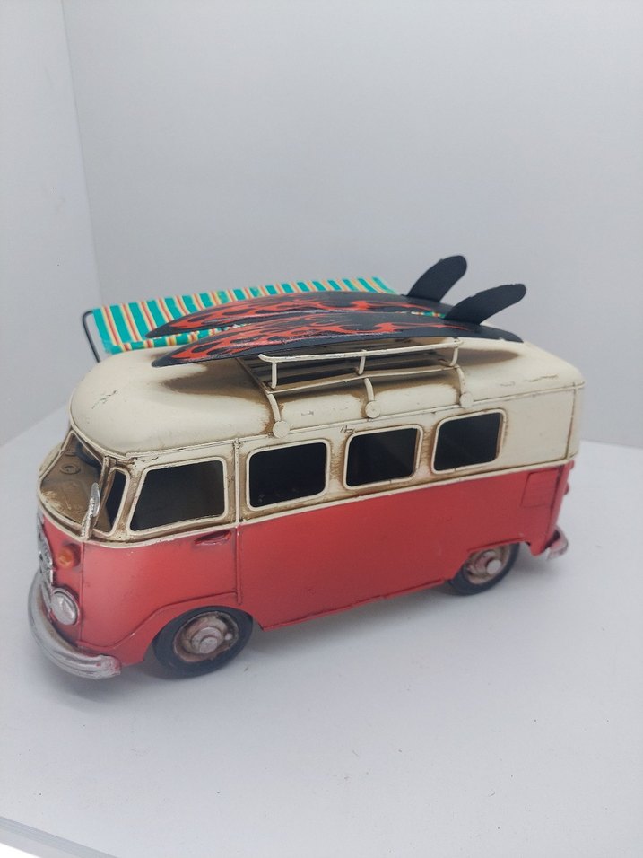 Renkli Kırmızı Karavan Vosvos - Görsel 2