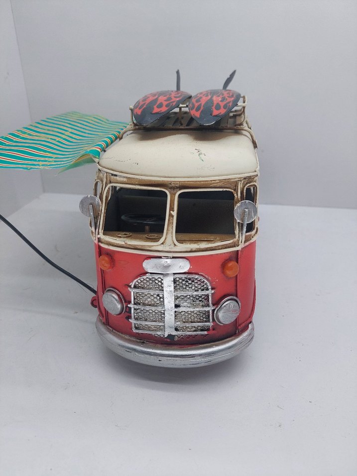 Renkli Kırmızı Karavan Vosvos - Görsel 3