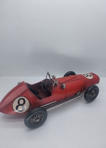 Kırmızı Nostaljik Formula Araba - Görsel 5