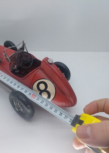Kırmızı Nostaljik Formula Araba - Görsel 8
