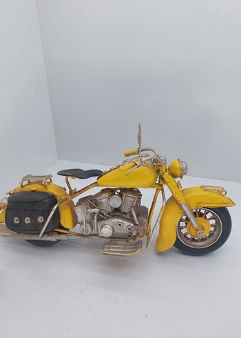 Sarı Büyük Metal Motosiklet Modeli - Görsel 2