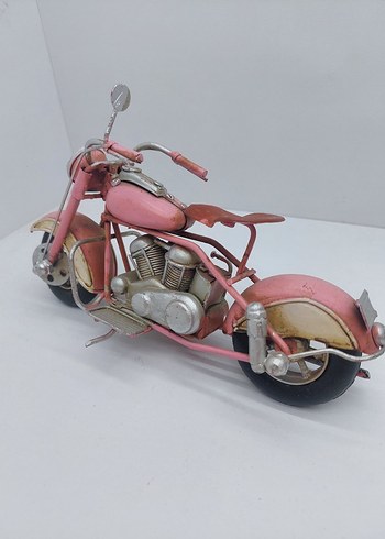 Pembe Pastel Renkli Metal Üç Tekerlekli Oyuncak - Görsel 5