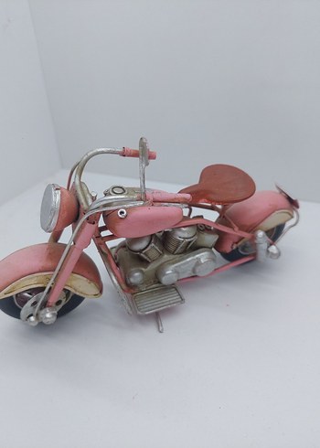 Pembe Pastel Renkli Metal Üç Tekerlekli Oyuncak - Görsel 3