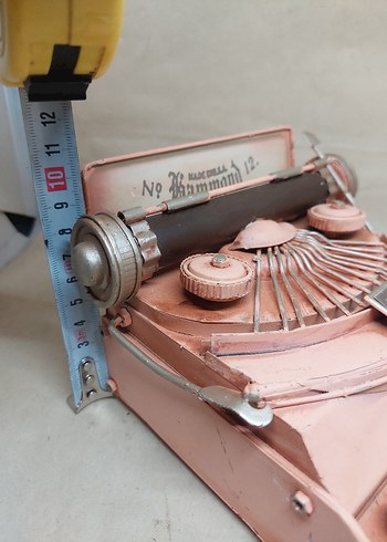 Pastel Pembe Metal  Daktilo Dekor - Görsel 6