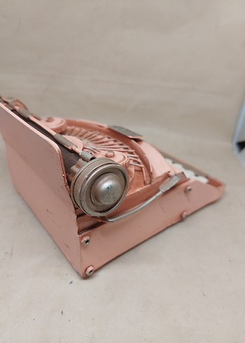 Pastel Pembe Metal  Daktilo Dekor - Görsel 4