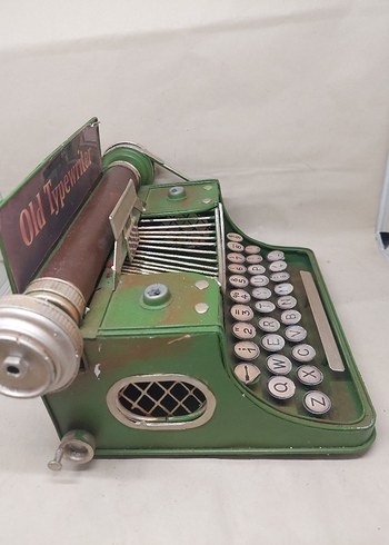 Renkli Haki Eski Daktilo Dekoru - Görsel 3