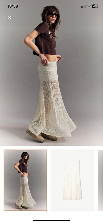 Bershka Dantelli Etek
