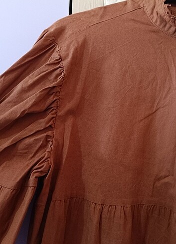 LC Waikiki Balon kol tunik elbise