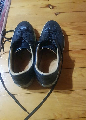 Siyah Deri Erkek Spor Ayakkabı - Görsel 2