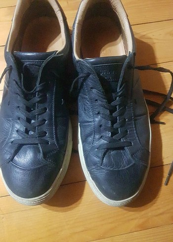 Siyah Deri Erkek Spor Ayakkabı - Görsel 7