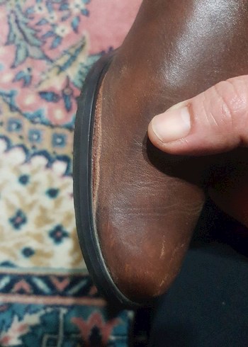 Kahverengi Tokalı Deri Dizüstü Kadın Çizme - Görsel 10