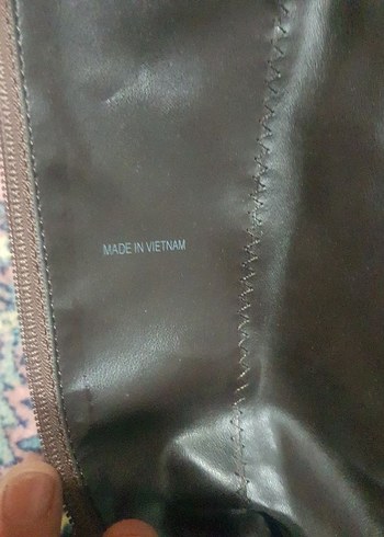 Kahverengi Tokalı Deri Dizüstü Kadın Çizme - Görsel 8