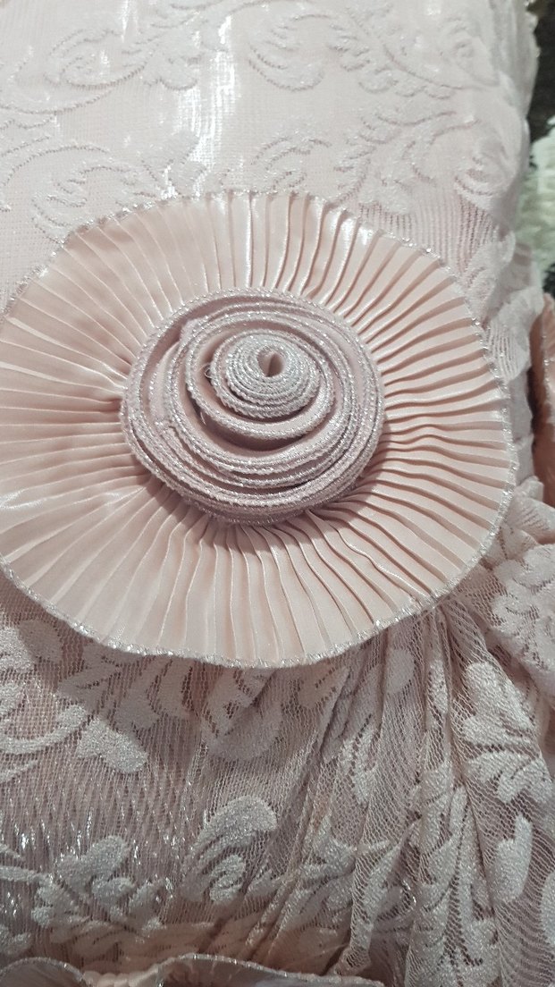 Nakışlı Pastel Pembe Yatak Örtüsü - Görsel 5