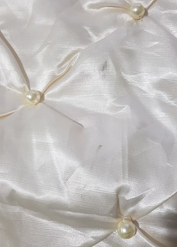 Parlak Krem Düz Yatak Örtüsü - Görsel 8