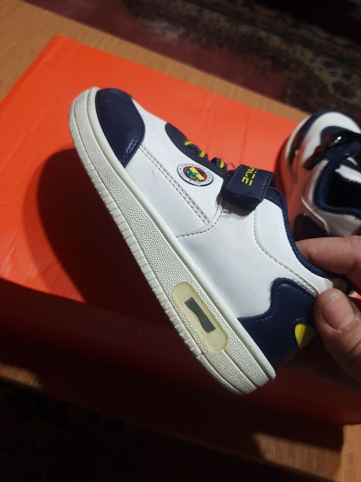 Beyaz Lacivert Erkek Çocuk Spor Ayakkabı - Görsel 4