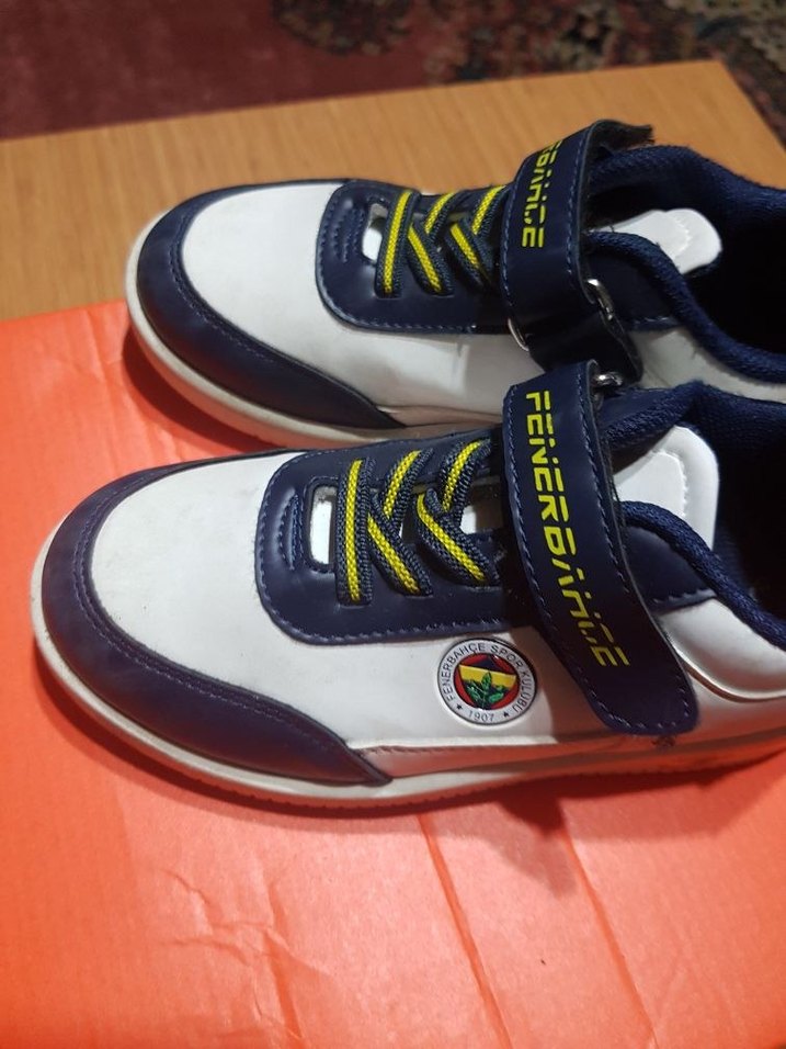 Beyaz Lacivert Erkek Çocuk Spor Ayakkabı - Görsel 2