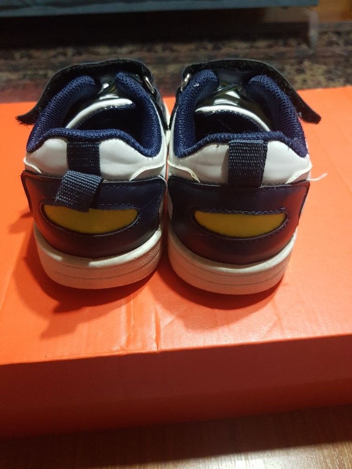 Beyaz Lacivert Erkek Çocuk Spor Ayakkabı - Görsel 3