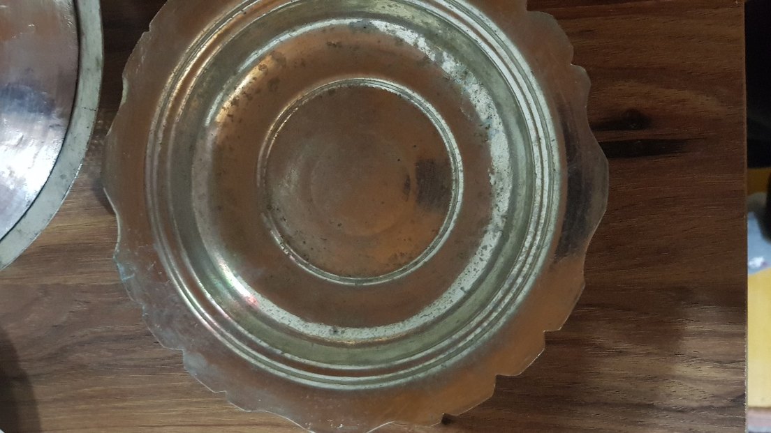 Antika Bakır Sahan Seti 5li - Görsel 3