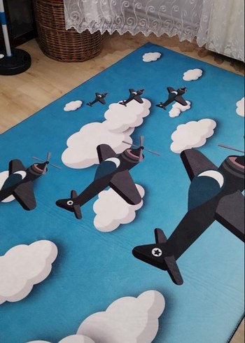 Bulutlar ve Uçaklar Çocuk Oyun Halısı - Görsel 4