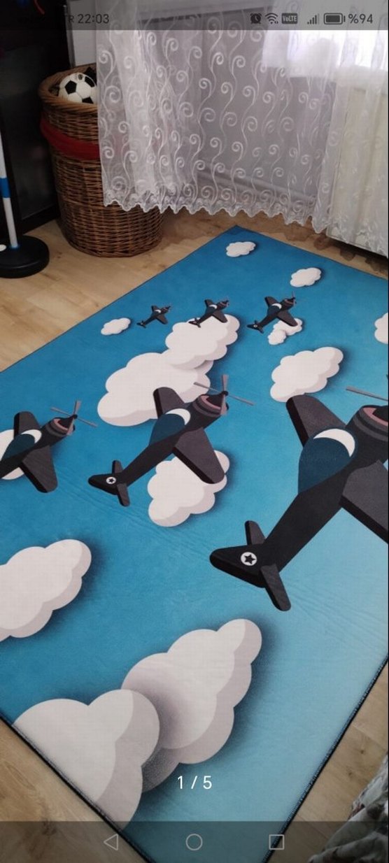 Bulutlar ve Uçaklar Çocuk Oyun Halısı - Görsel 4