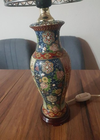 Beden Çin Vazosundan Abajur Antika