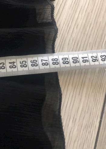 Siyah Pilili Uzun Kadın Etek - Görsel 3