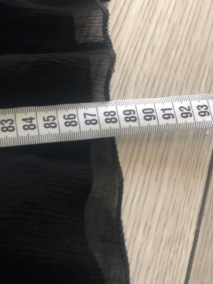 Siyah Pilili Uzun Kadın Etek - Görsel 3