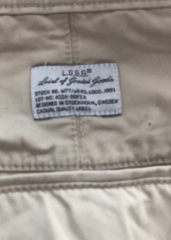 Bej Keten Erkek Pantolon - Görsel 2