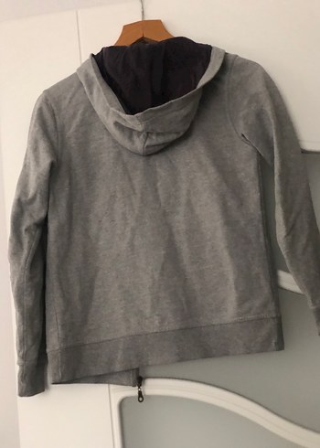 Fermuarlı Gri Erkek Çocuk Sweatshirt - Görsel 2