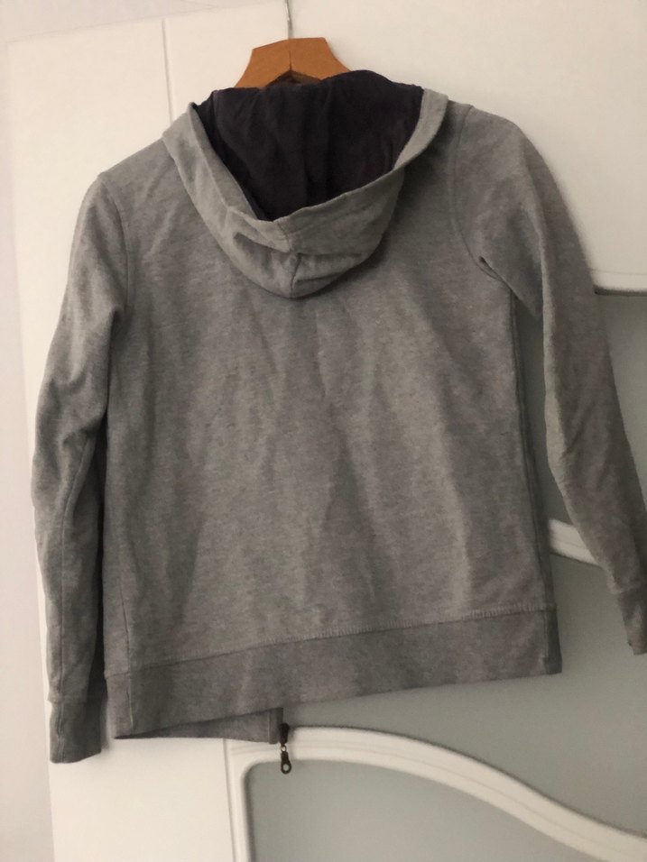 Fermuarlı Gri Erkek Çocuk Sweatshirt - Görsel 2