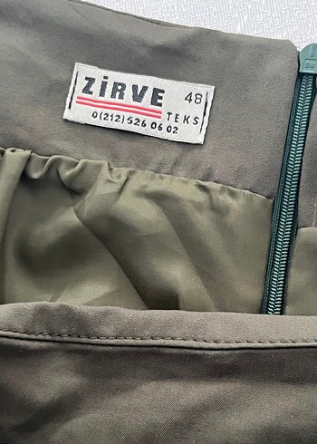 Kahverengi Uzun Drapeli Kadın Etek - Görsel 2