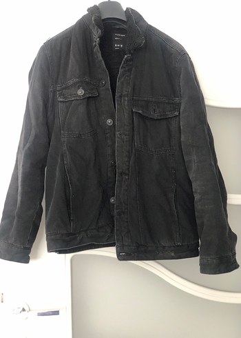 Bershka Siyah Denim Ceket