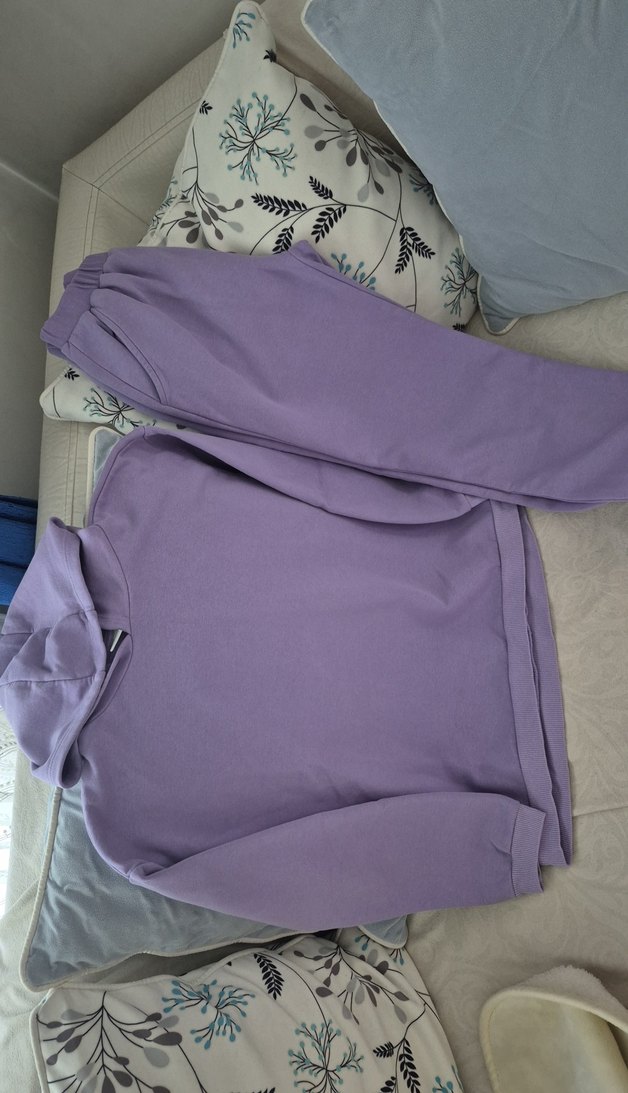 Mor Oversize Kız Eşofman Takımı - Görsel 2