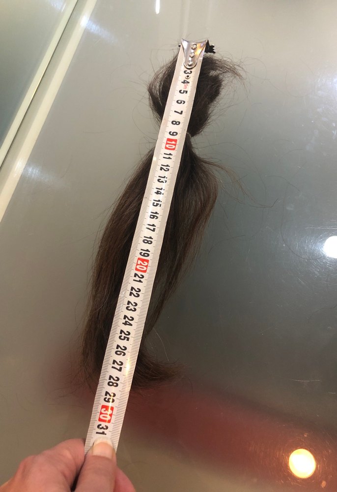 Kahverengi gerçek işlem görmemiş ham saç - Görsel 2